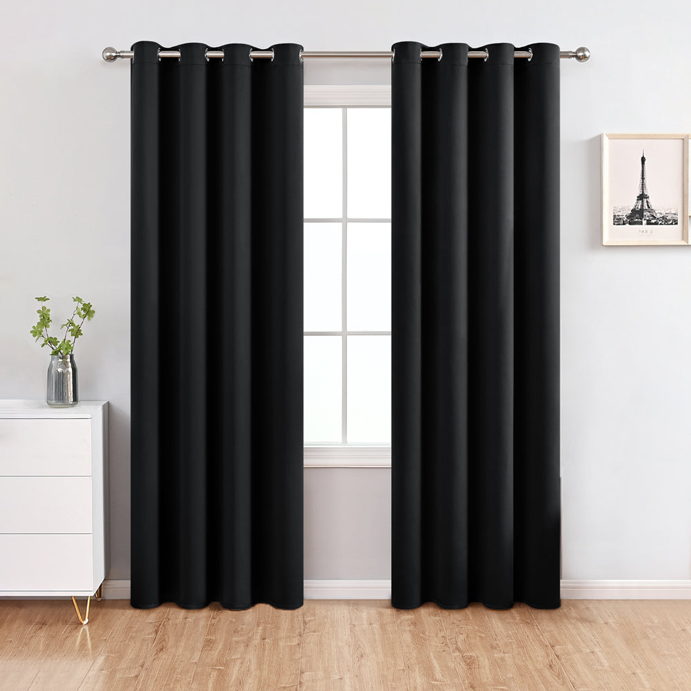Modern Solid Color Simple Polyester Blackout Curtain