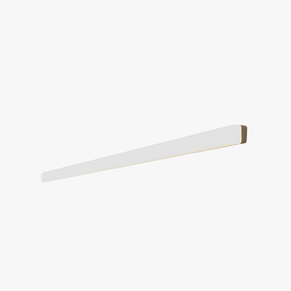 Edge Simple White Bar Mirror Front Vanity Wall Lamp, Acrylic