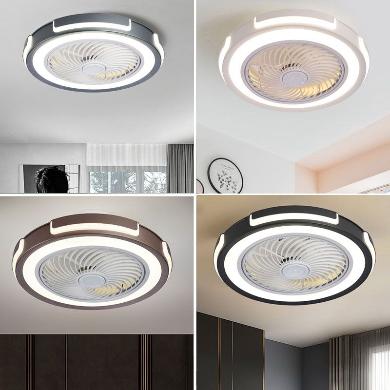 Edge Ceiling Fan with Light, 4 Color, DIA 20