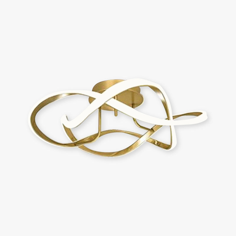 Louise Modern Geometric Metal/Acrylic Ceiling Light, Bedroom
