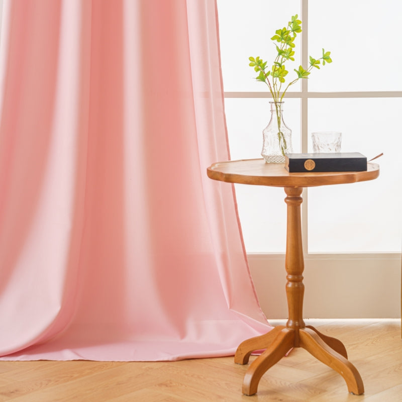 Modern Solid Blackout Flannel 63/84/95 Inches Long Curtains, 5 Colors