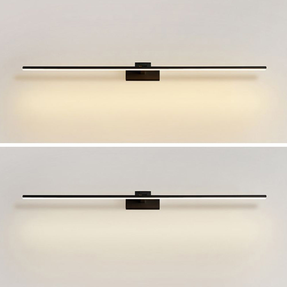Leigh Modern Bar Mirror Front Vanity Metal Wall Lamp, Black&White