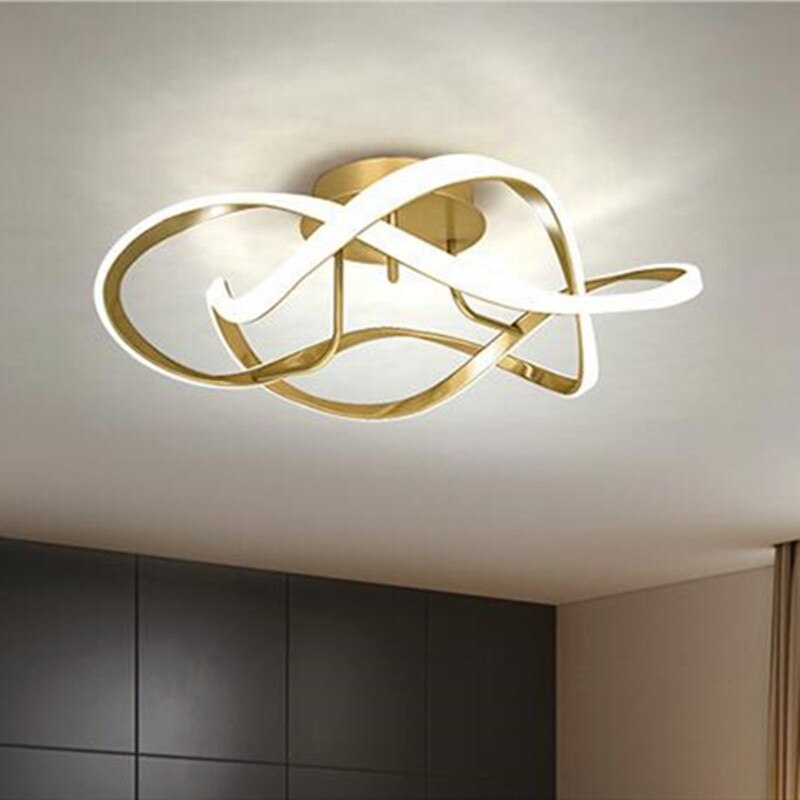 Louise Modern Geometric Metal/Acrylic Ceiling Light, Bedroom