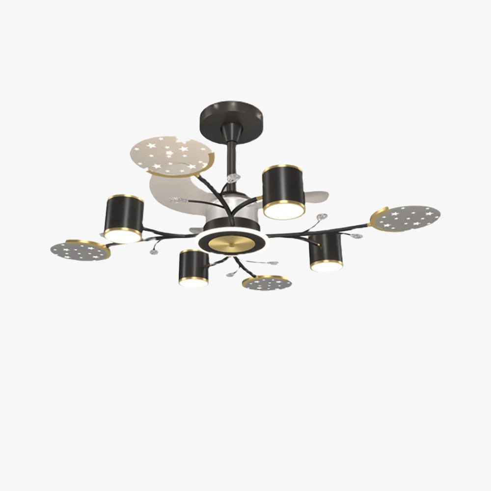 Madina Ceiling Fan with Light, 6/8/10/12 Heads, 39.3''