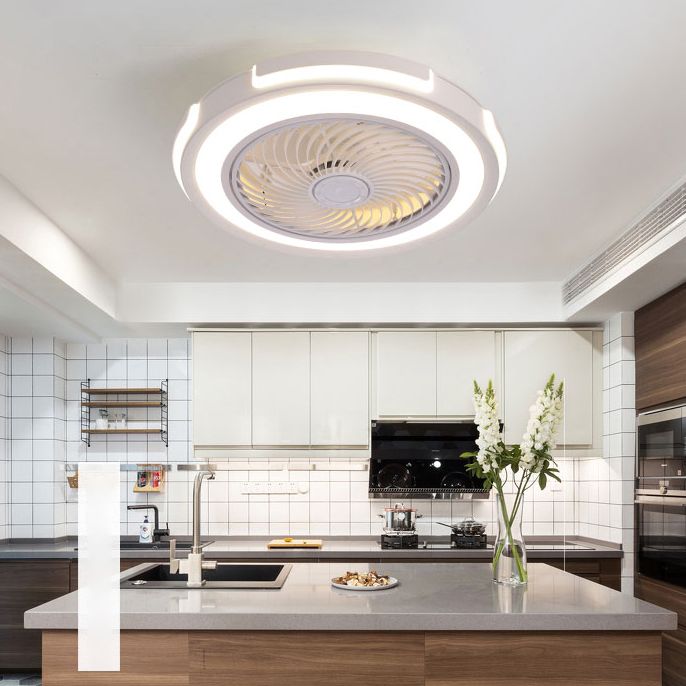 Edge Ceiling Fan with Light, 4 Color, DIA 20