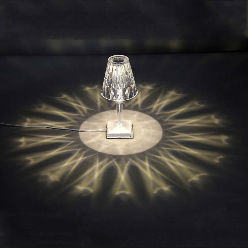 Kristy Modern Acrylic Table Lamp, Living Room/Bedroom