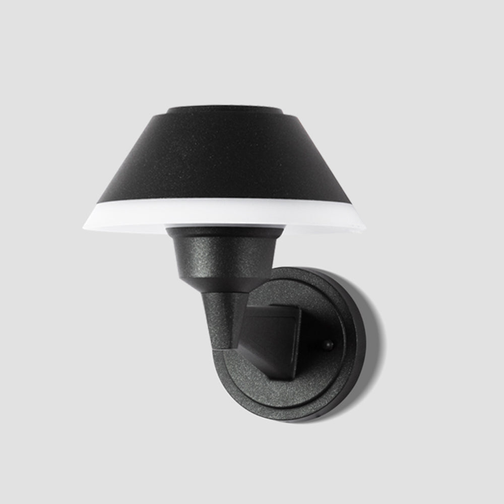 Carins Modern Bowl Metal/Acrylic Outdoor Waterproof Wall Lamp, Black