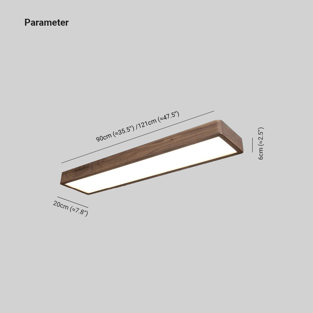 Ozawa Rectangular Designer Flush Mount Ceiling Light
