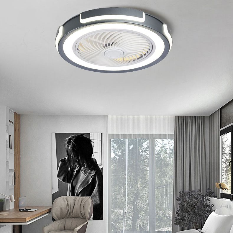 Edge Ceiling Fan with Light, 4 Color, DIA 20