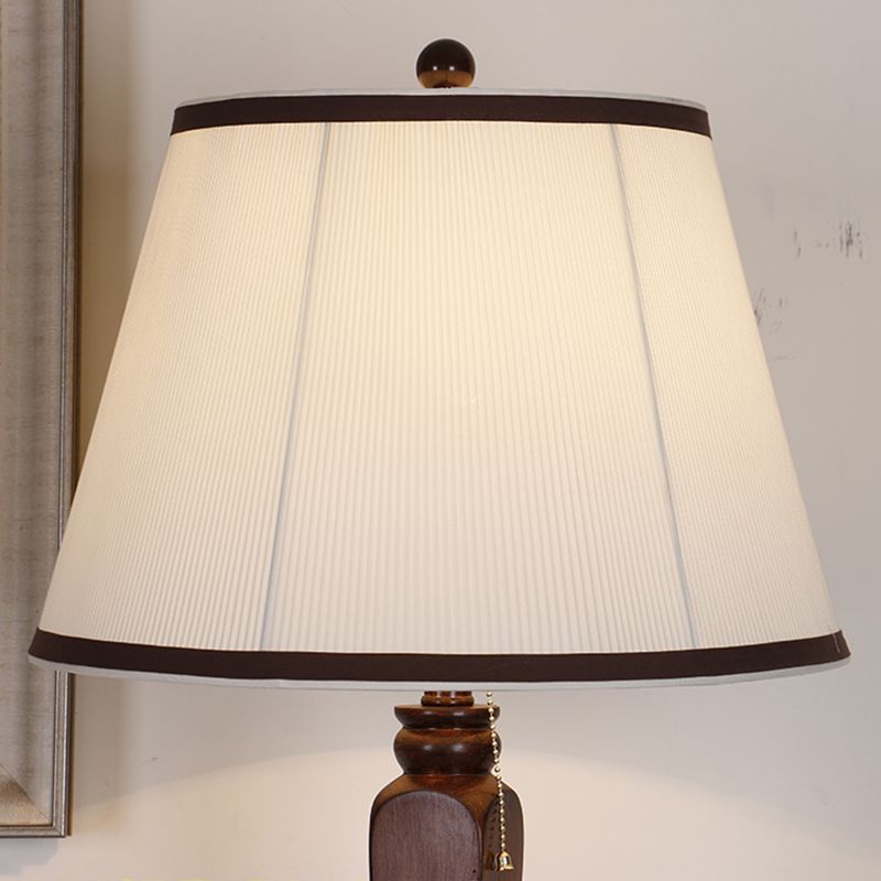 Eryn Retro Drum Fabric Metal Floor Lamp, Beige/Khaki