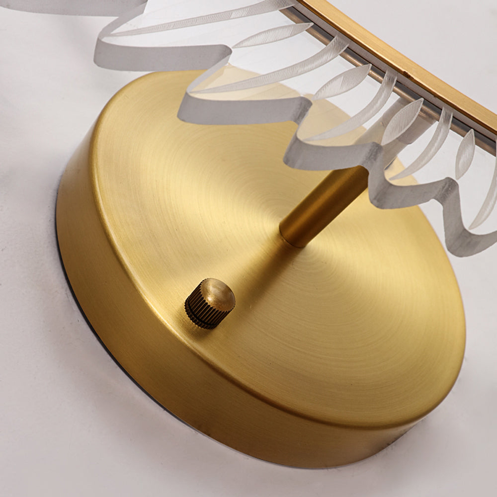Kristy Modern Crystal Wall Lamp Gold Wings Design Sconce for Bedroom