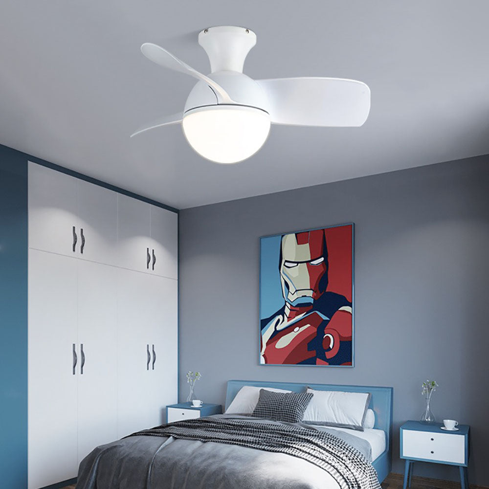Morandi 3-Blade Basic Ceiling Fan with Light, 3 Color, 30''