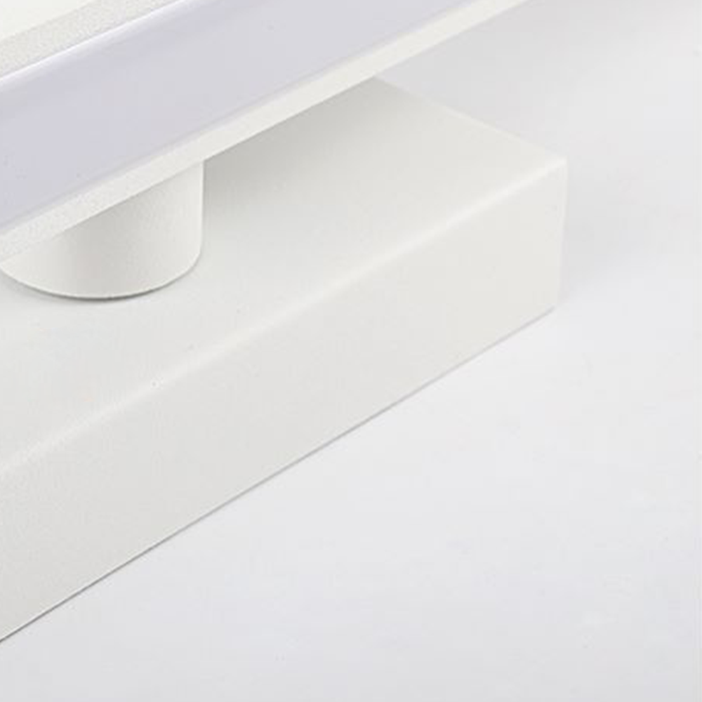 Leigh Nordic LinearMetal Mirror Front Vanity Wall Lamp, White