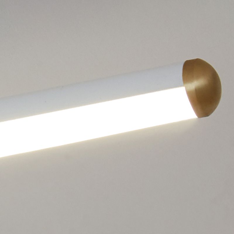 Edge Linear Flush Mount Ceiling Light, Black/White