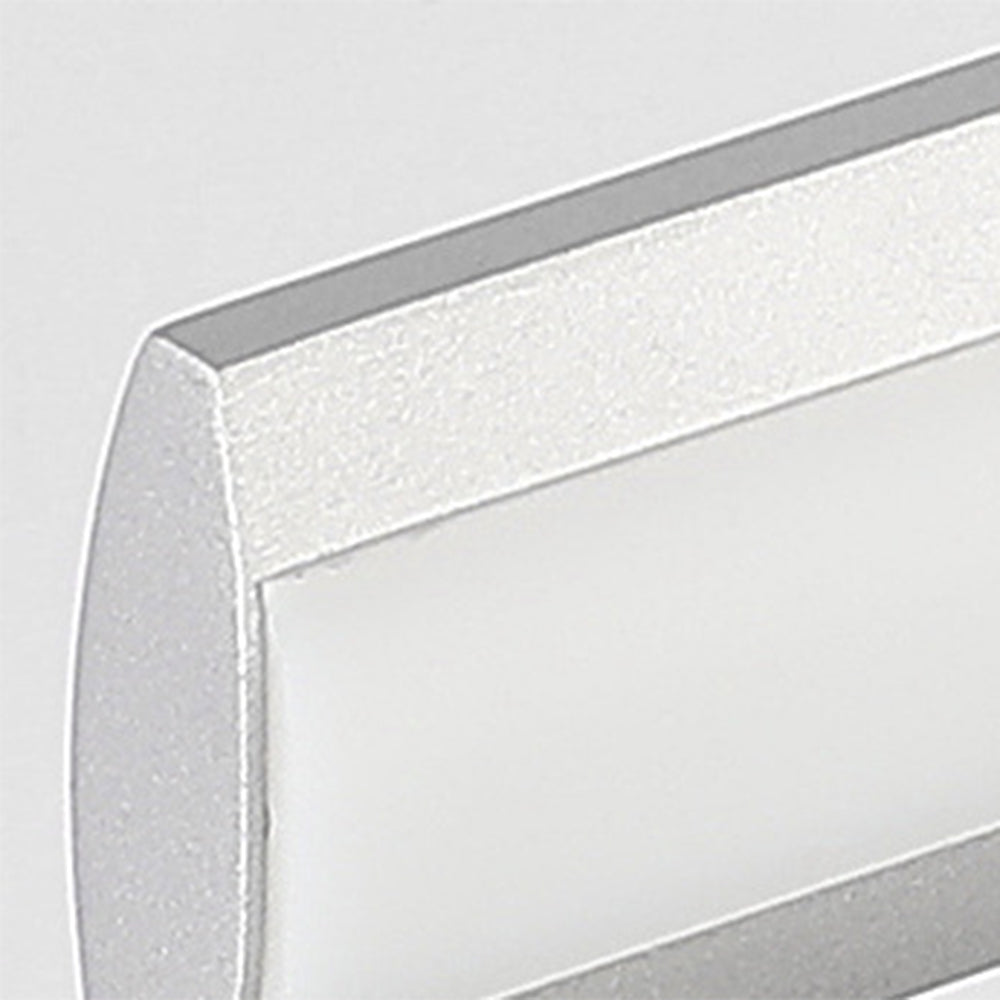 Leigh Modern Rectangular Wall Lamp,Black/Silver
