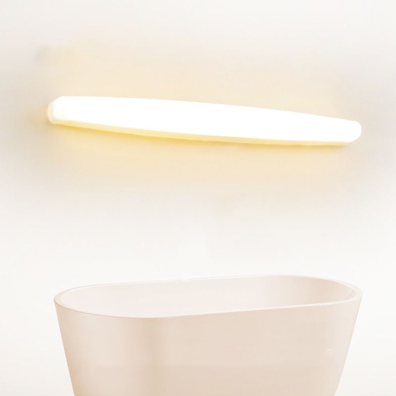Edge Modern Oval Acrylic Wall Lamps, White