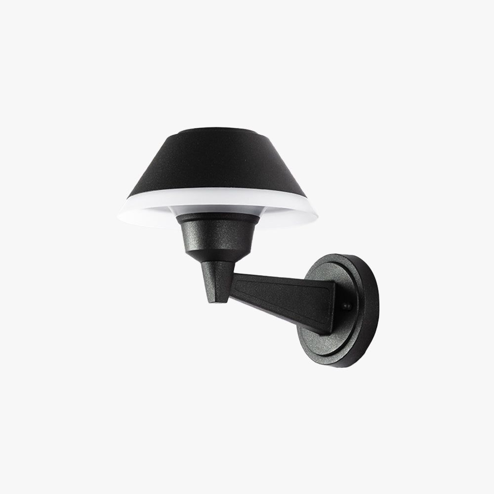 Carins Modern Bowl Metal/Acrylic Outdoor Waterproof Wall Lamp, Black