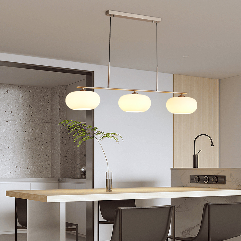 Hailie Cream Cluster Pendant Light, 3 Heads