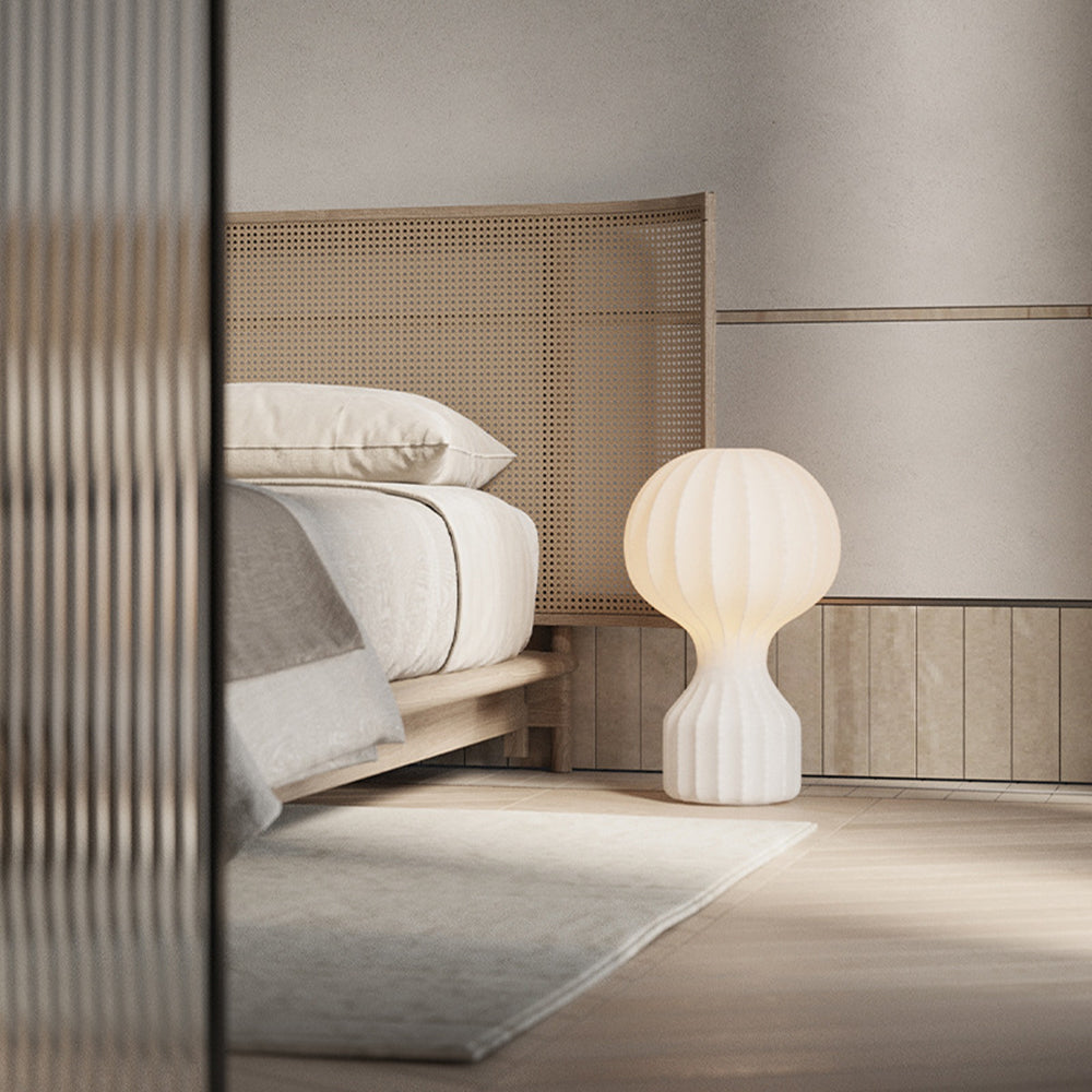 Renée Table Lamp, Synthetic Silk, 7