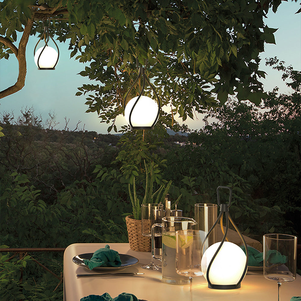 Valentina Pendant Light Bubble Modern, Metal/Acrylic, White/Transparent