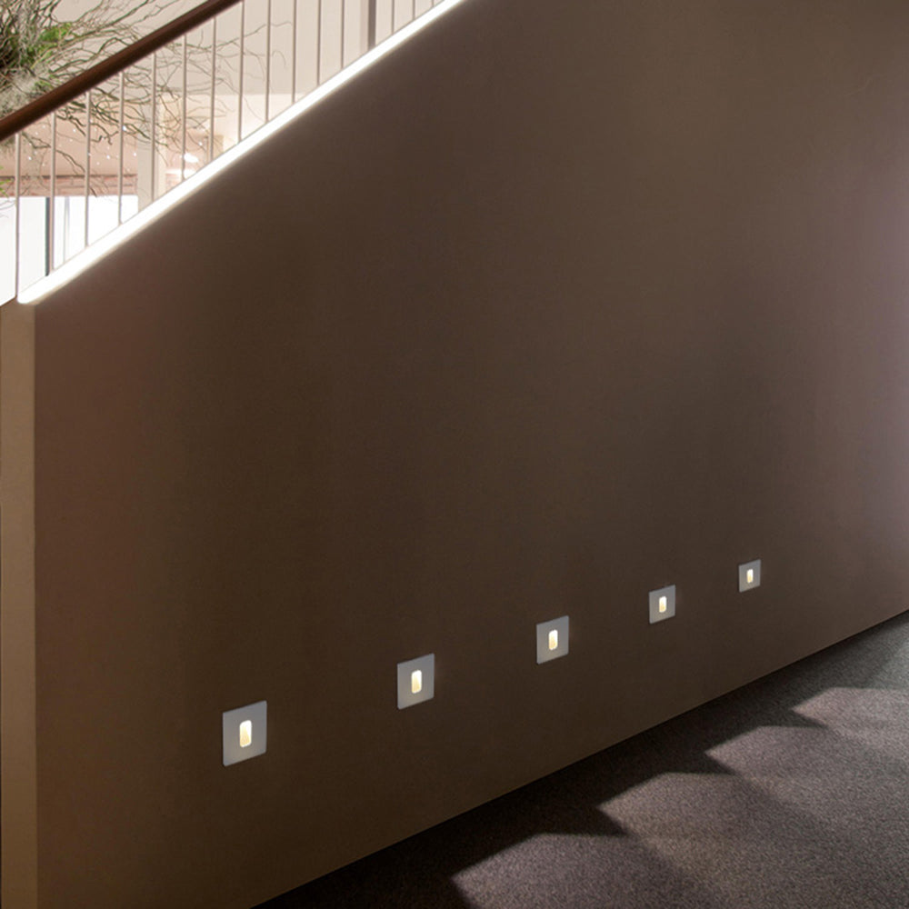 Orr Modern Metal Square/Circular Outdoor Deck/Step Light, Black
