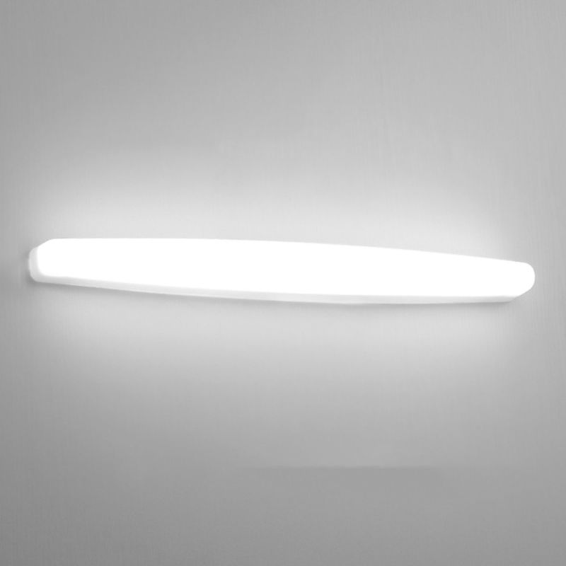 Edge Modern Oval Acrylic Wall Lamps, White
