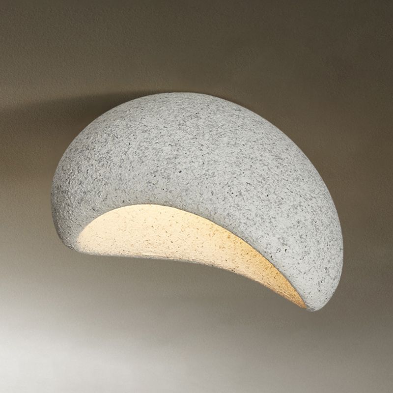 Byers Flush Mount Ceiling Light Modern, Resin, White/Grey/Red, Dining Room