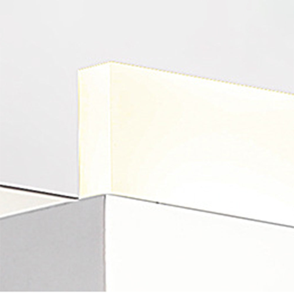 Leigh Modern Square Metal/Acrylic Wall Lamp, Silver, Bathroom