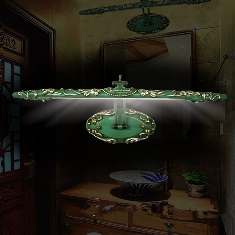 Félicie Mirror Front Vanity Wall Light, Resin & Glass, 19.5