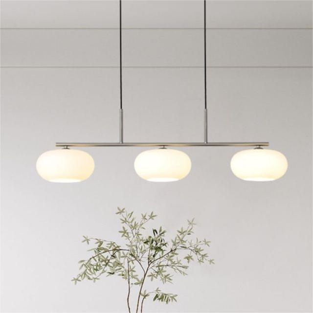 Hailie Cream Cluster Pendant Light, 3 Heads