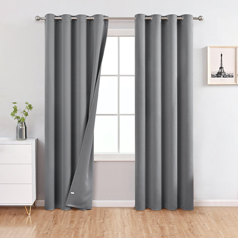 Modern Solid Color Simple Polyester Blackout Curtain
