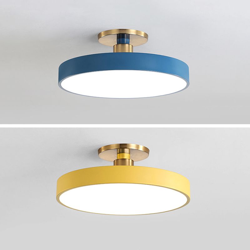 Morandi Nordic Minimalist Round Flush Mount Ceiling Light