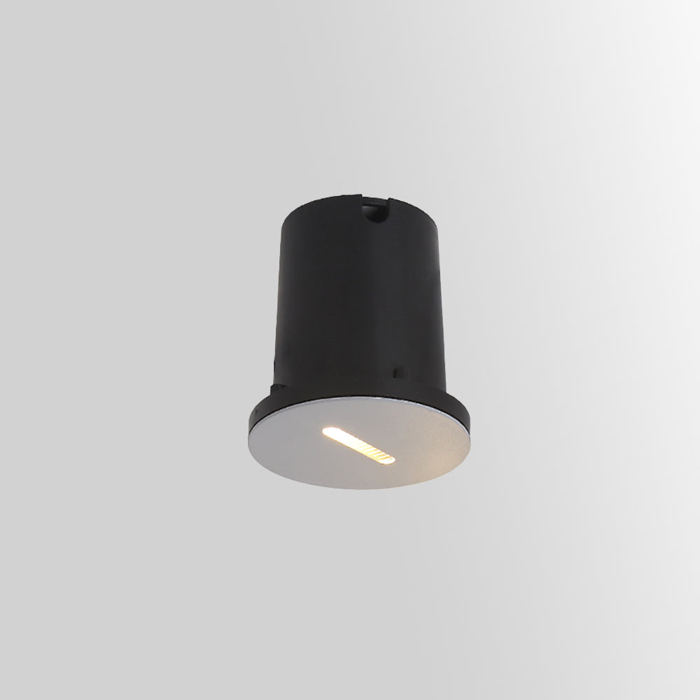 Orr Modern Metal Square/Circular Outdoor Deck/Step Light, Black