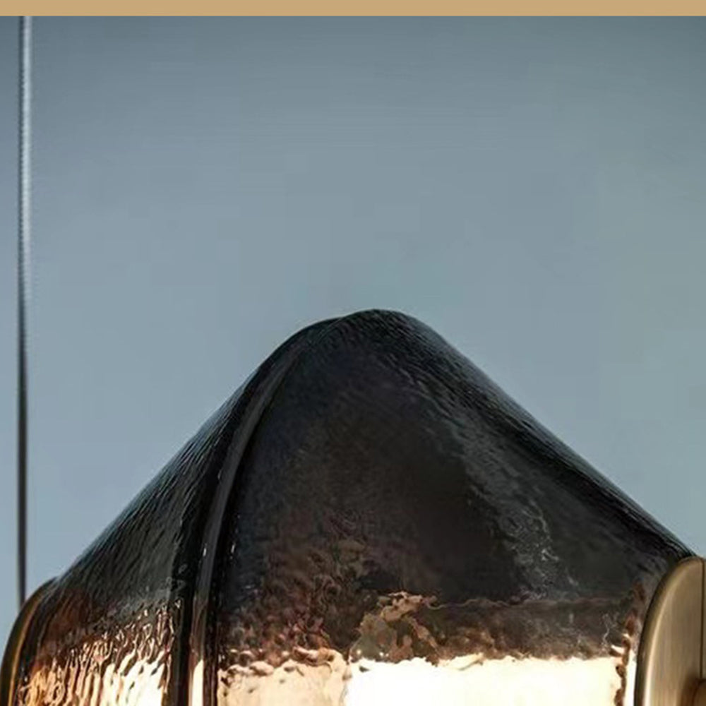 Evette Nordic Modern Black LED Pendant & Floor&Table Lamp, Glass