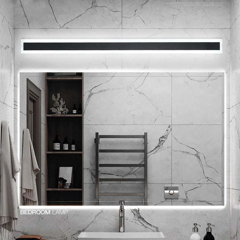 Edge Modern Outer Glow Linear Metal Outdoor Wall Light, Dark Steel Gray