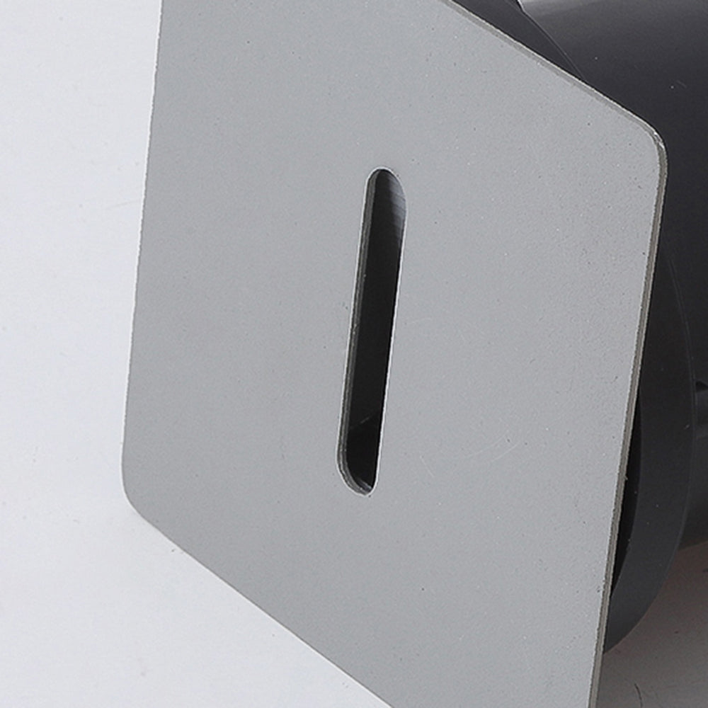 Orr Modern Metal Square/Circular Outdoor Deck/Step Light, Black
