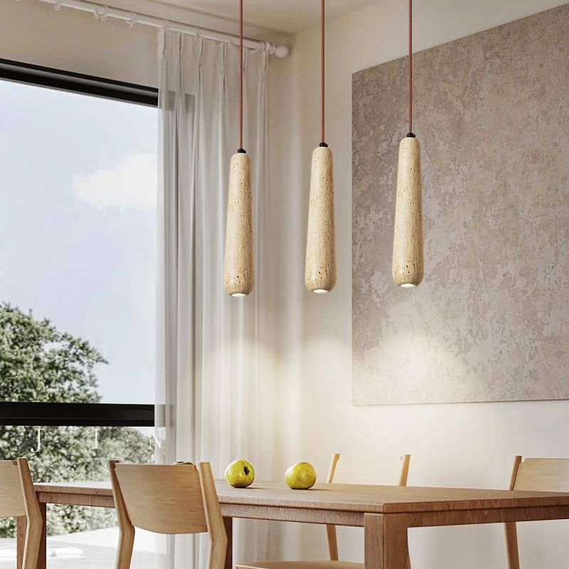 Ozawa Minimalist Wooden Pendant Light, Natural Wood Color