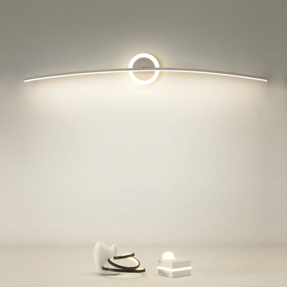 Leigh Modern Linear Metal Wall Lamp, White