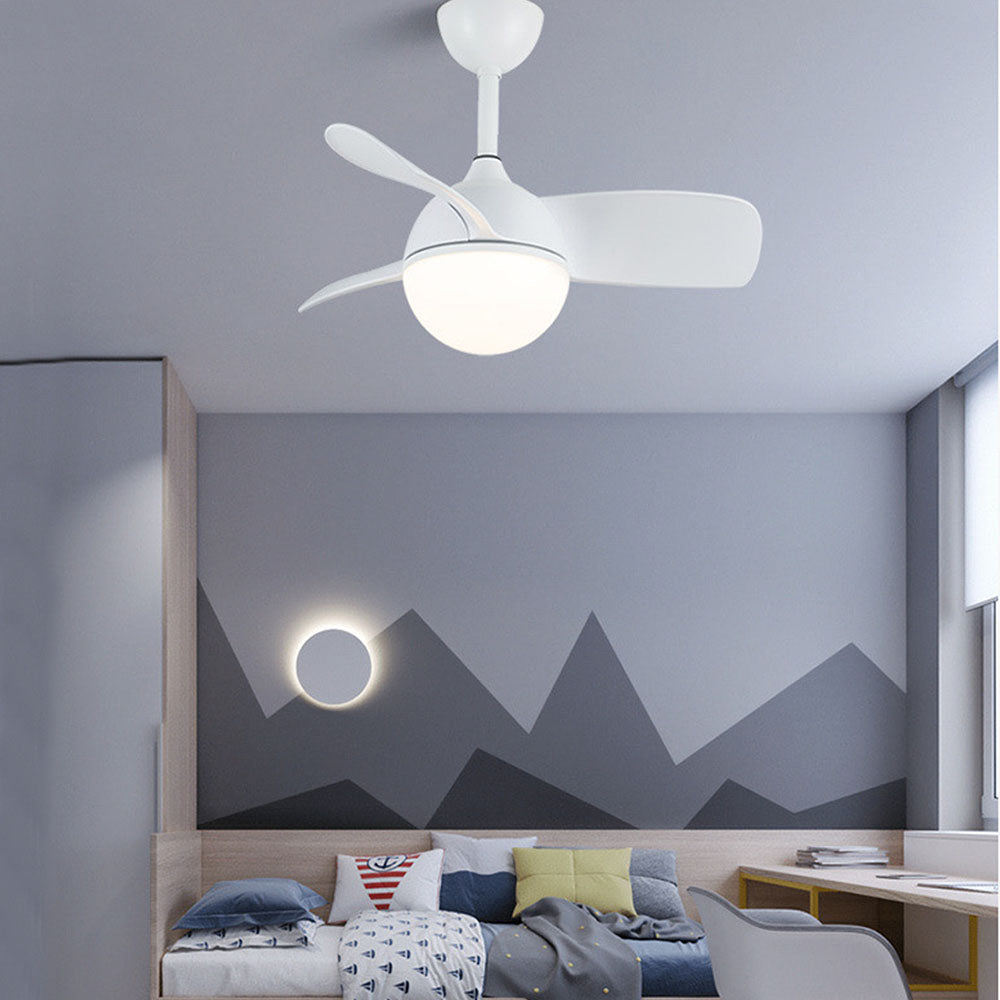 Morandi 3-Blade Ceiling Fan with Light, 3 Color, L 30''