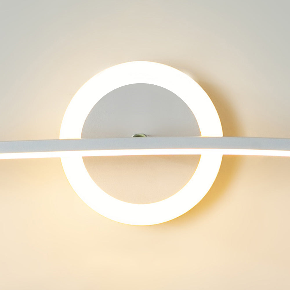 Leigh Modern Linear Metal Wall Lamp, White