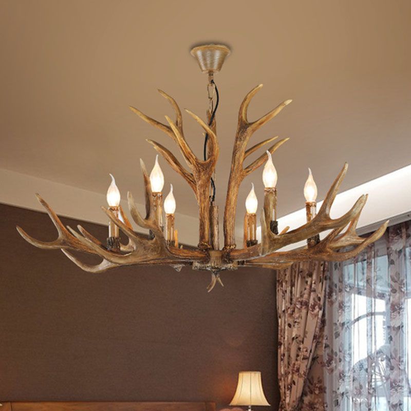 Austin Retro Deer Horn Resin Pendant Light Chandelier