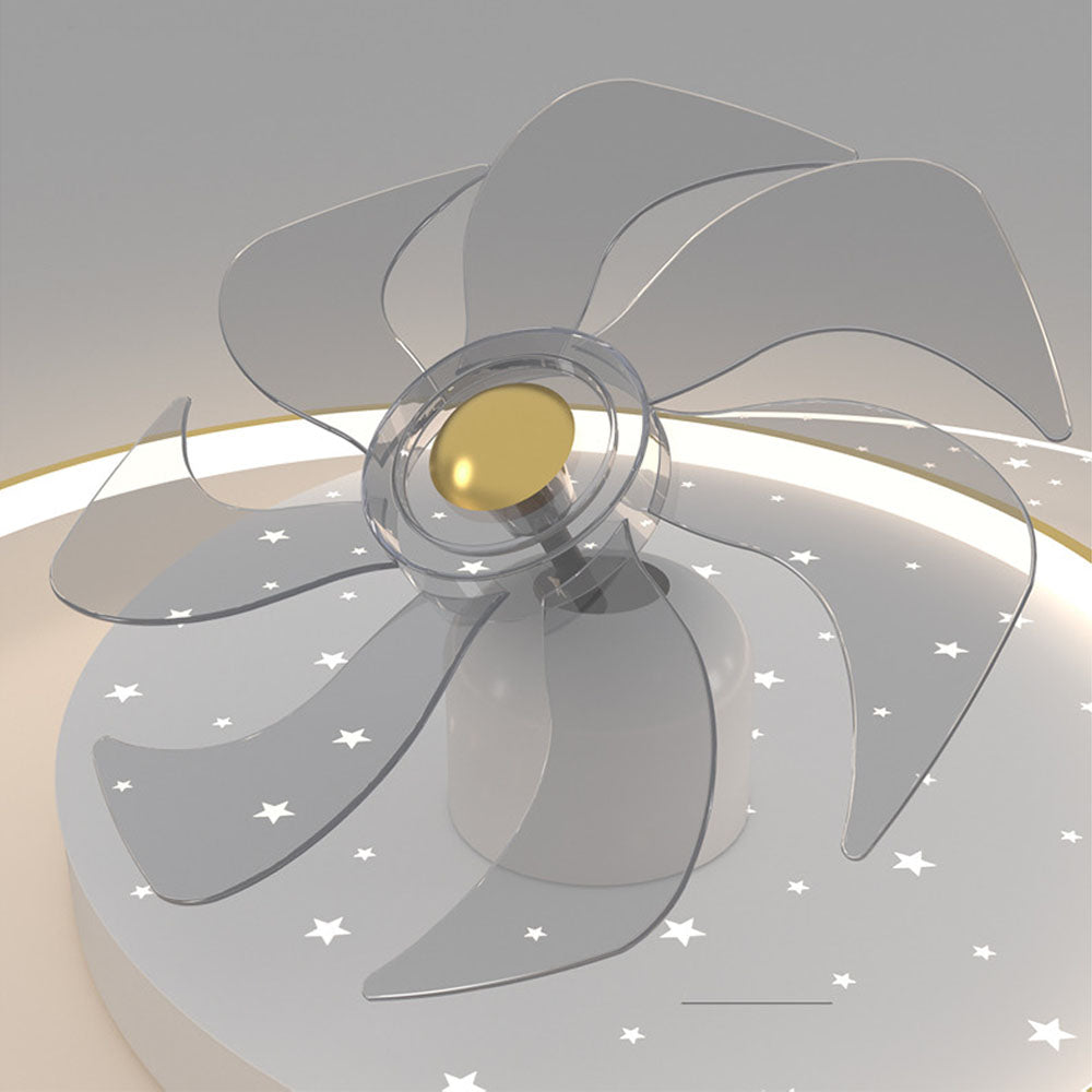 Kelley Flush Mount Ceiling Fan with Light, 4 Style, 19.7''/35.4''