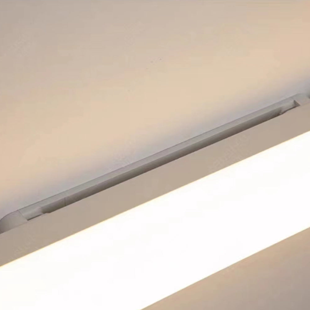 Edge Simple White Bar Mirror Front Vanity Wall Lamp, Acrylic