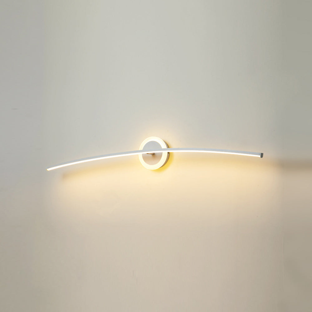 Leigh Modern Linear Metal Wall Lamp, White