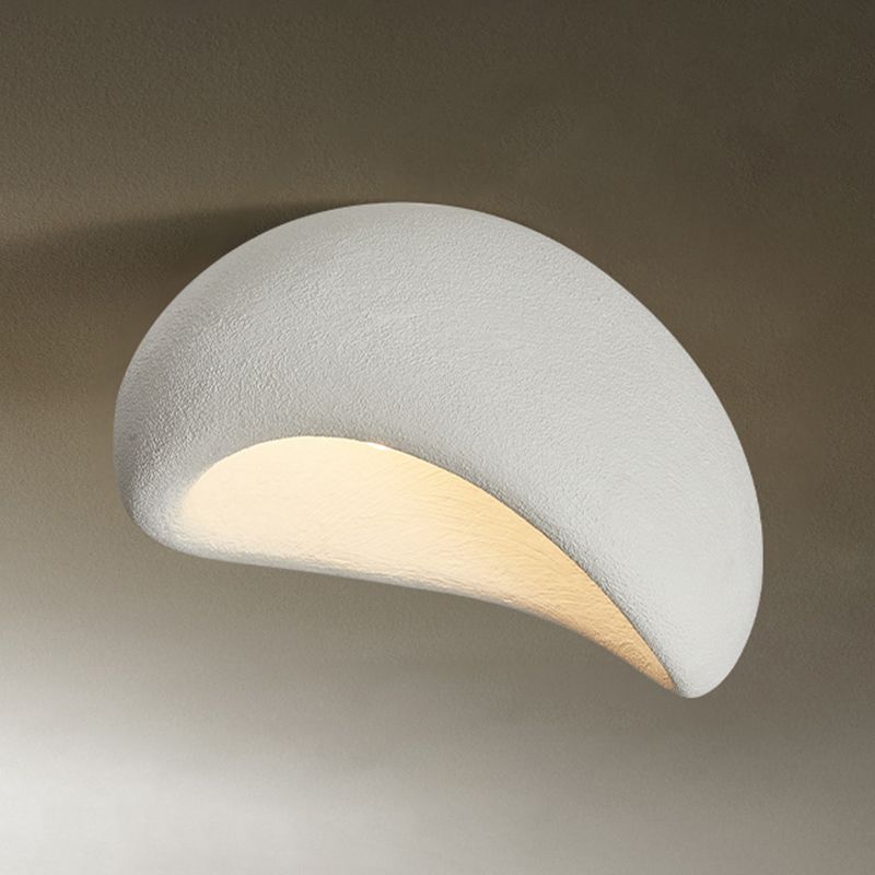 Byers Flush Mount Ceiling Light Modern, Resin, White/Grey/Red, Dining Room