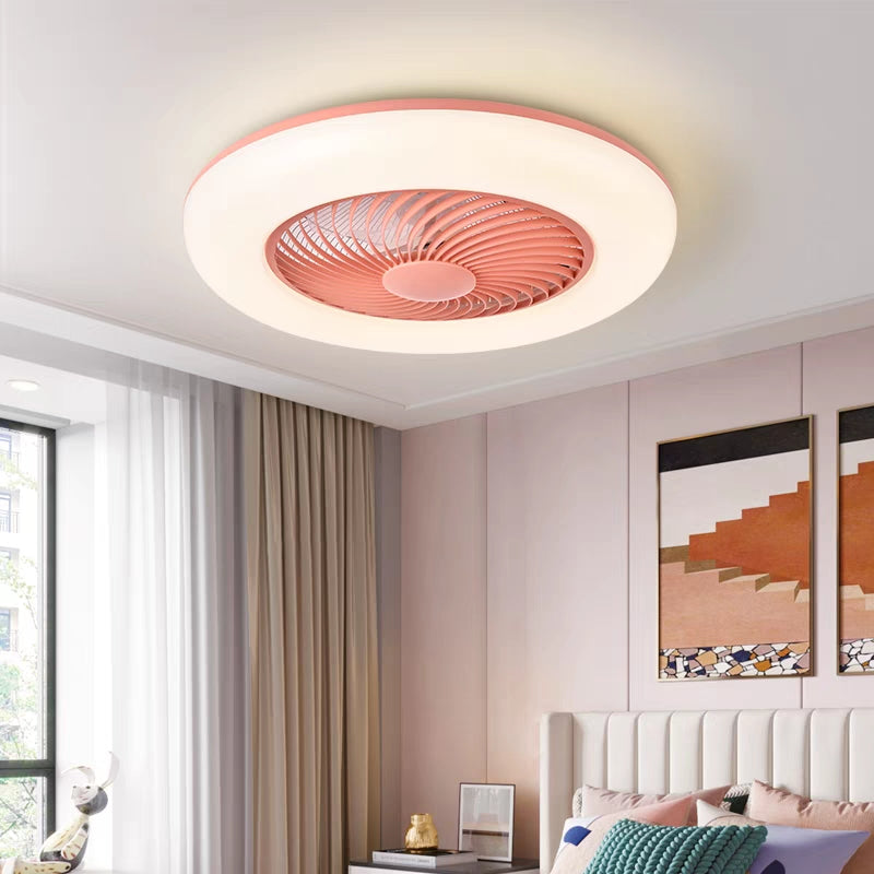 Morandi Ceiling Fan with Light, 5 Color, DIA 22