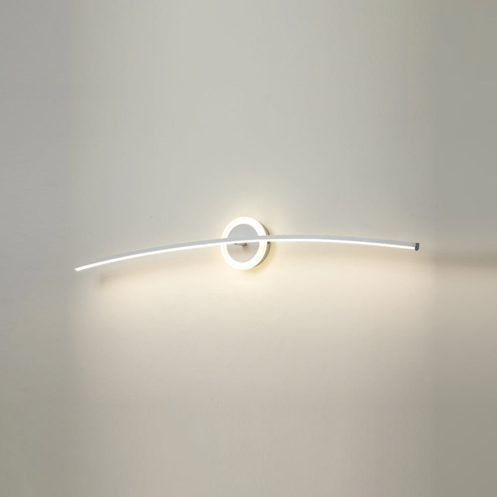 Leigh Modern Linear Metal Wall Lamp, White
