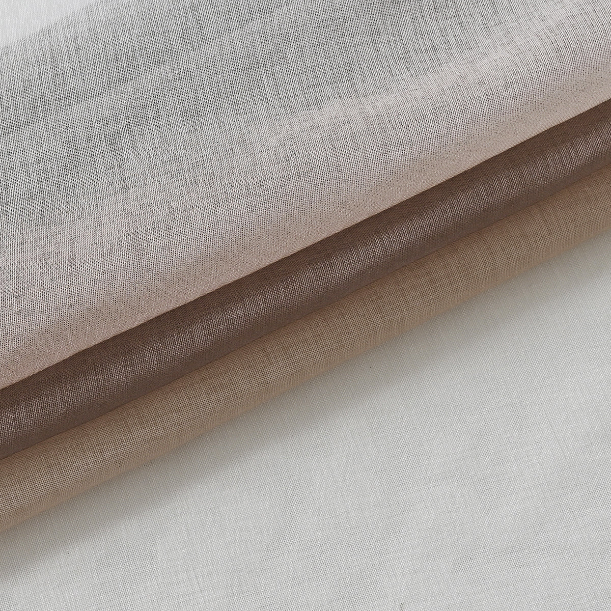Modern Two Tone Polyester Sheer Curtain, 5 Colors