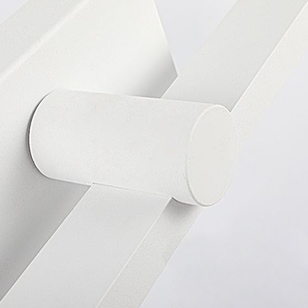 Leigh Nordic LinearMetal Mirror Front Vanity Wall Lamp, White