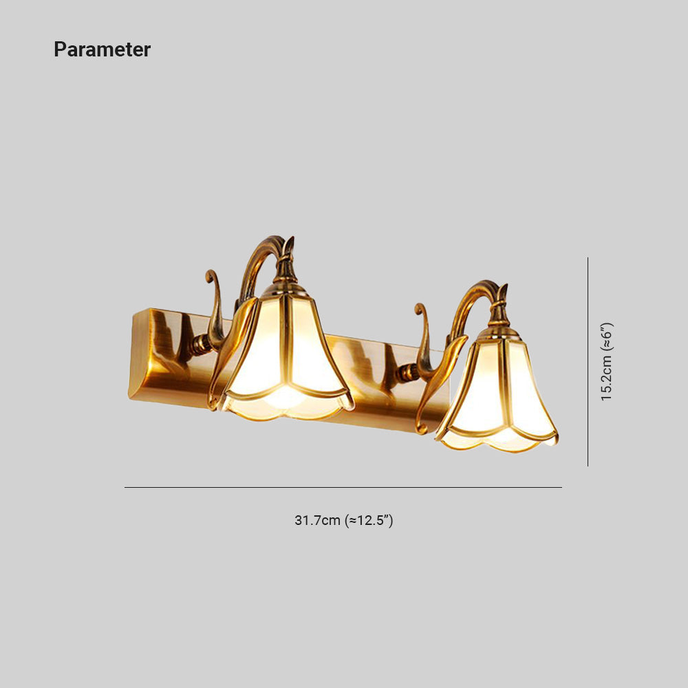 Félicie Mirror Front Vanity Wall Lamp, 1/2/3 Heads